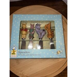 Disney Winnie the Pooh Set of 4 Stainless Steel Spreaders Eeyore Tigger Piglet